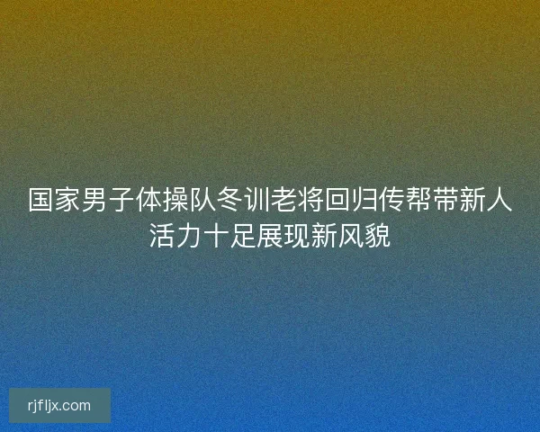 国家男子体操队冬训老将回归传帮带新人活力十足展现新风貌